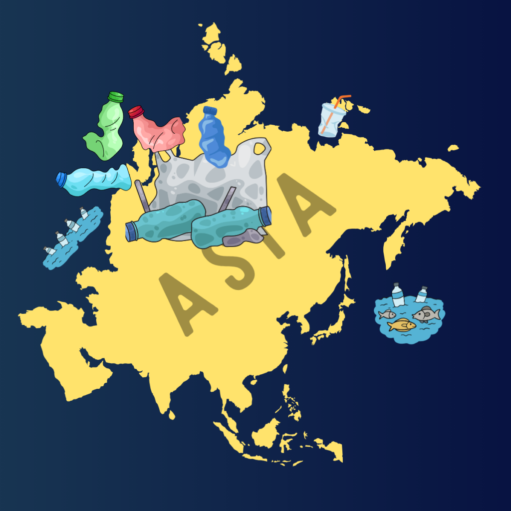 L'Asia-Pacifico ha il problema più grande CON LA PLASTICA